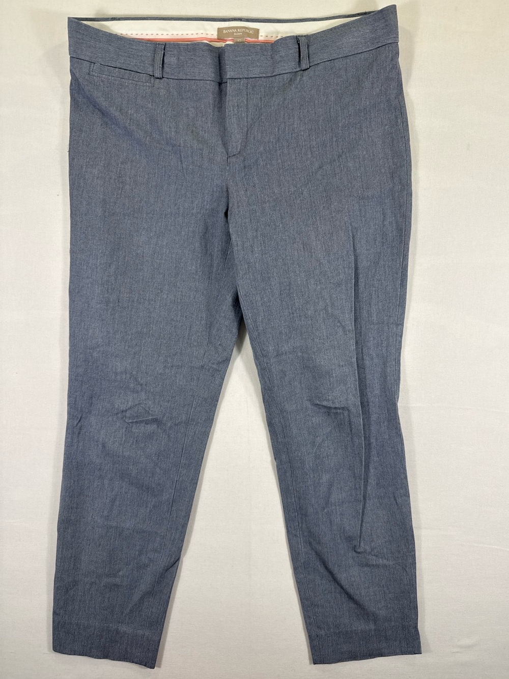 Banana Republic Women's Straight-Leg Pants in Heathered Blue